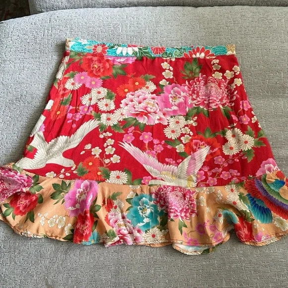 Spell and the gypsy collective vintage Delilah Ruby Mini Skirt M & S - Picture 4 of 8